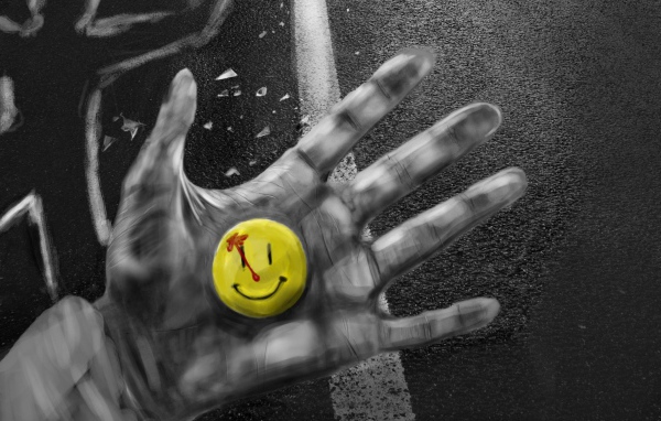 Значок смайл в руке