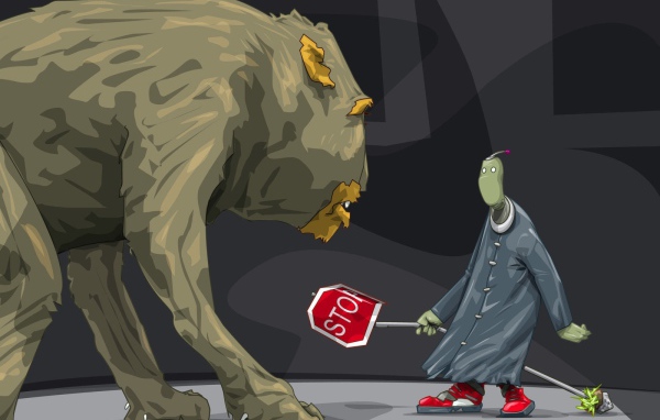 Попытка остановить монстра