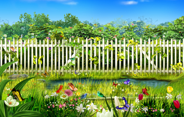 Цветущий сад