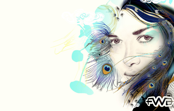 Девушка павлин