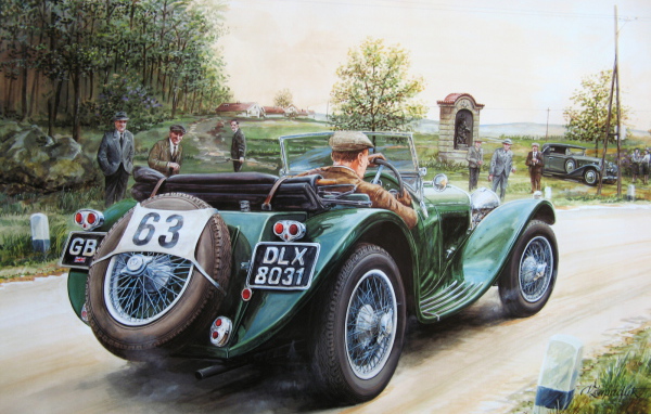 Зеленый классический авто