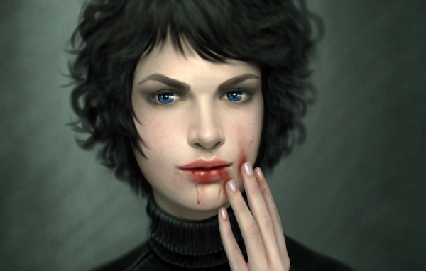 Девушка с голубыми глазами