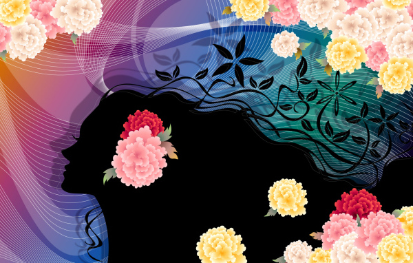 Векторные цветы