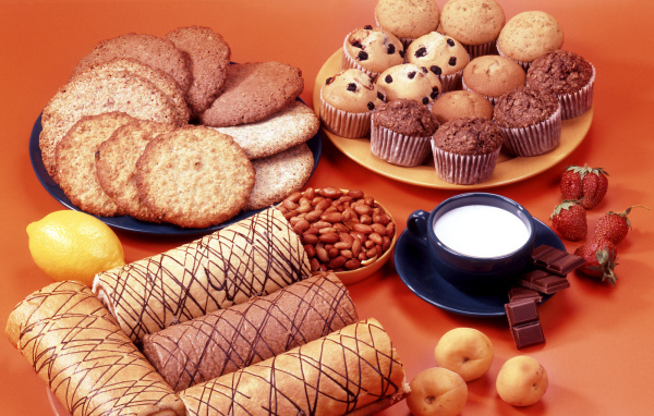 Хлебные лепешки с пирожным