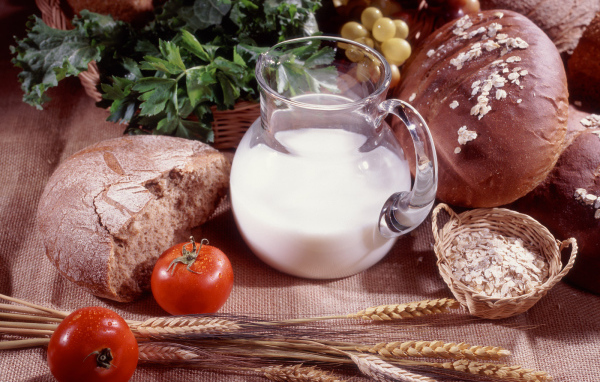 Ржаной хлеб с молоком