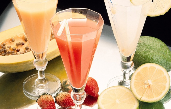 Напитки из сока свежих фруктов