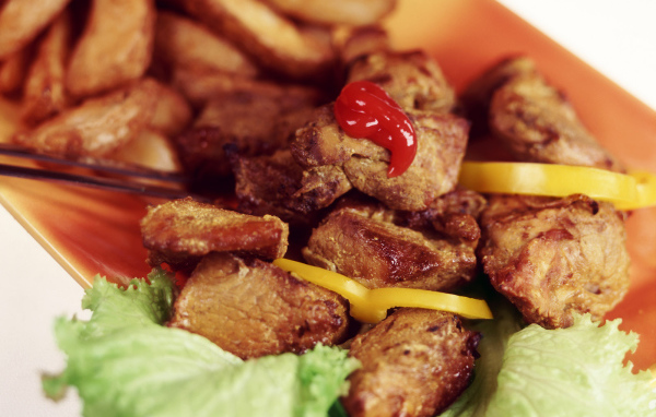 Хрустящие кусочки мяса