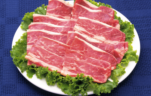 Мясо и зелень