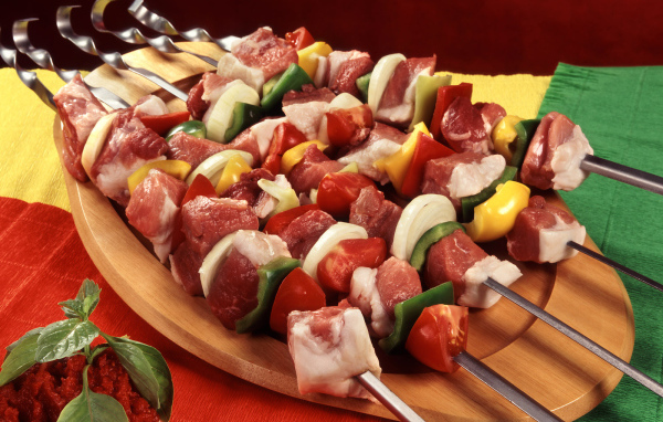 Не готовый шашлык