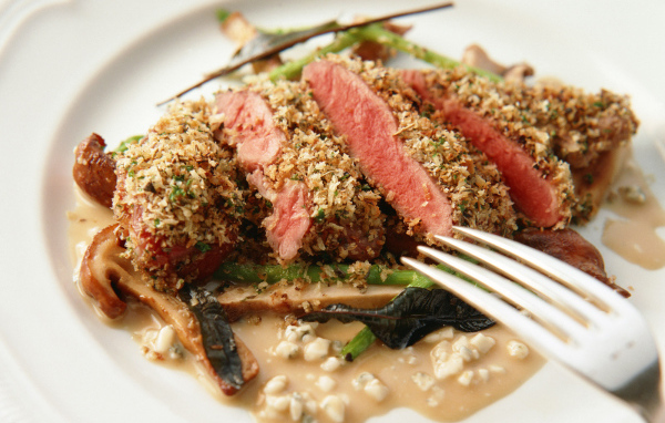 Мясо с грибами