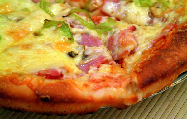 Красивые кусочки пиццы