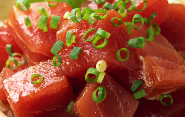 Кусочки мяса Красной рыбы