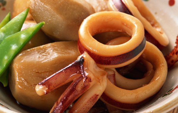 Кальмар с картошкой