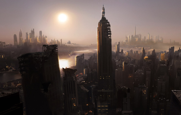 Город после бомбежки