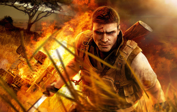 Far Cry 2 горящий джип