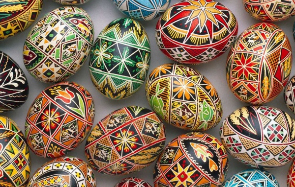 Узоры на Пасхальных яйцах
