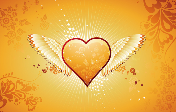 Ангельское сердечко в День Св. Валентина
