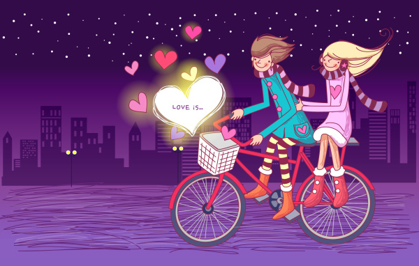 Счастливые люди в День Святого Валентина