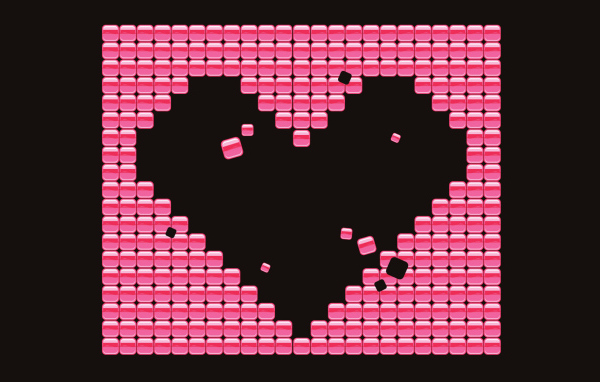 Сердце мозаика