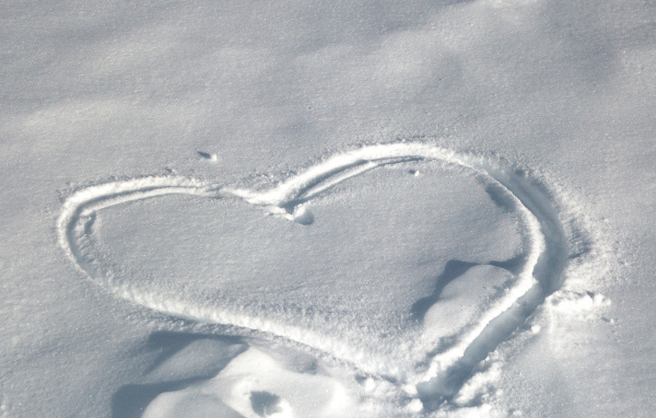 След на снегу