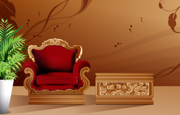 Красивое кресло
