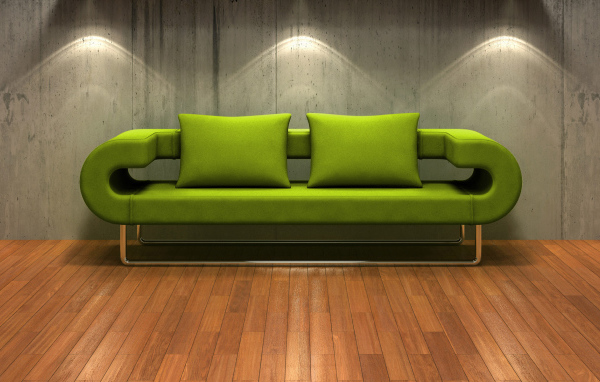 Зеленая софа