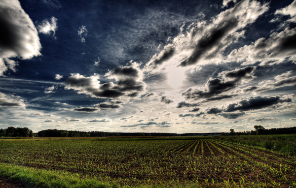 Синее небо HDR