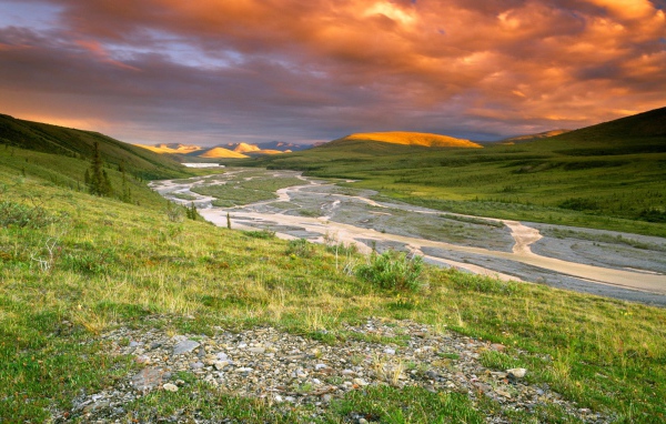 Холмистая долина