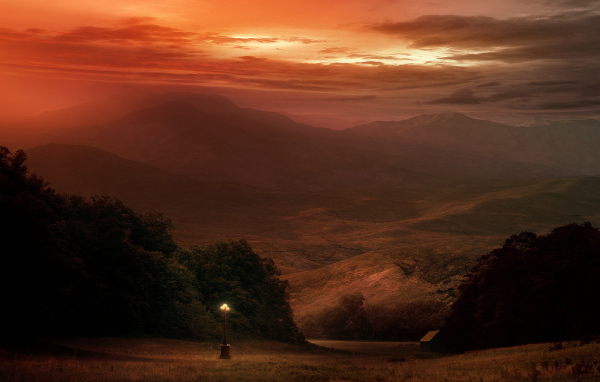 Одинокий фонарь