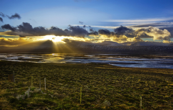 Закат в горах