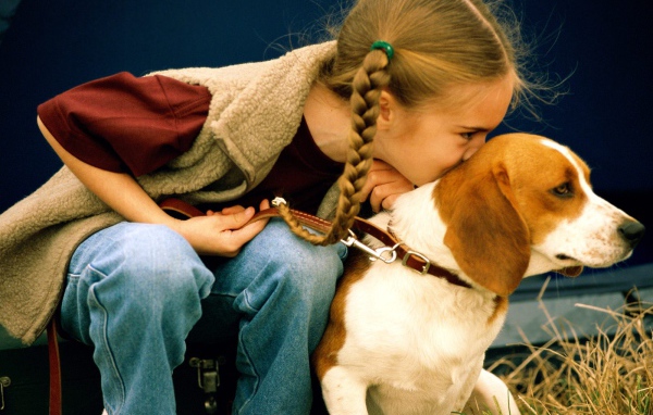 Девочка с собакой