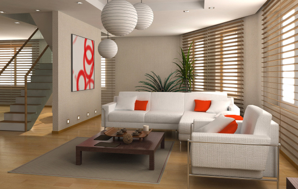 Интерьер двухэтажных апартаментов