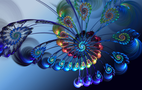 Радужный цветок