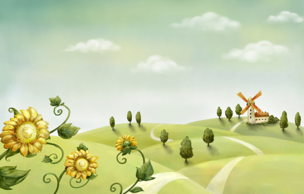 Деревенский пейзаж