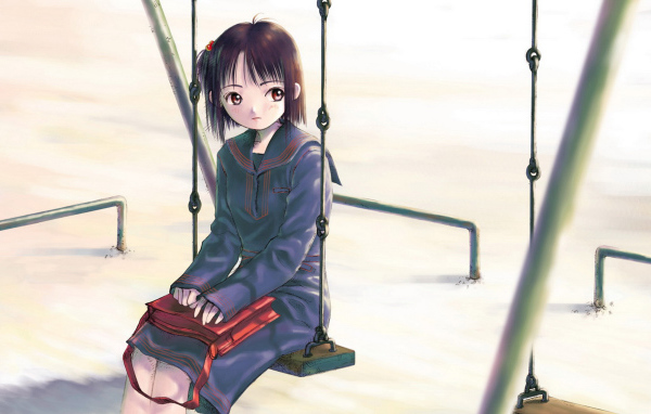 Девчонка на качелях