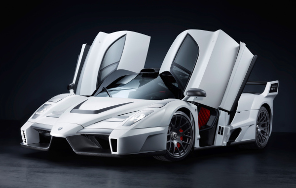 White Ferrari Enzo