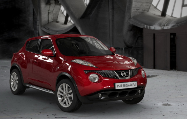 Ниссан Джук в красном цвете