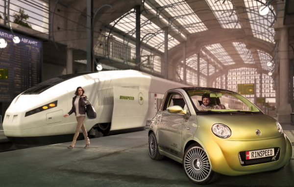 Rinspeed UC Concept на вокзале