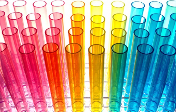 Разноцветные пробирки