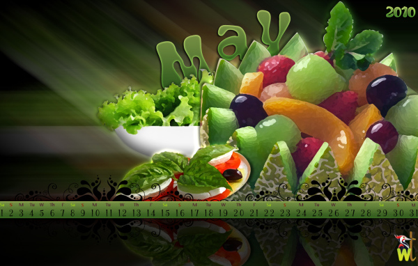 Фрукты Календарь Май 2010
