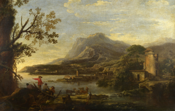 Живопись вид на гору