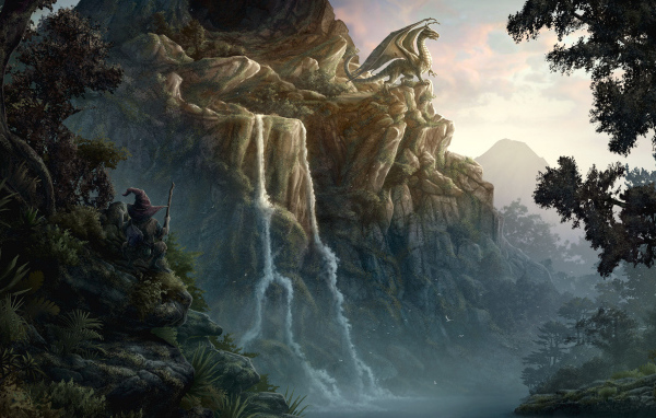 Дракон на скале