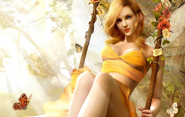 Фея на качелях