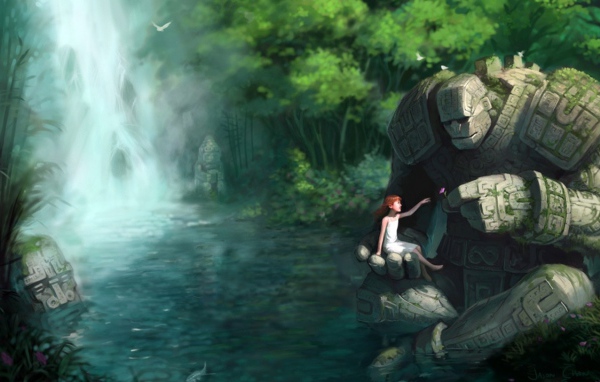 Девушка и титан