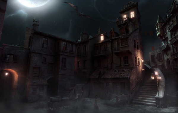 Монстр в ночном небе