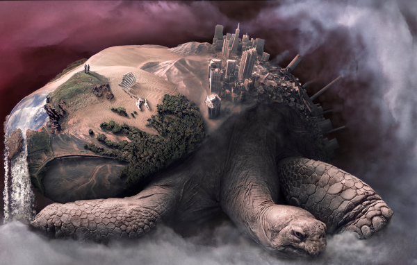 Черепаха несущая мир