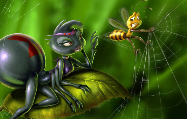 Пойманная пчелка