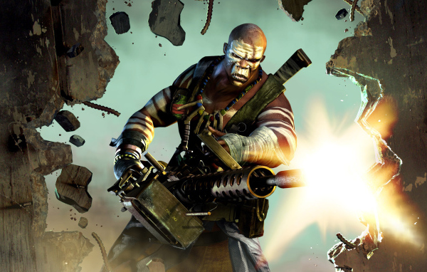 Негр с пулеметом