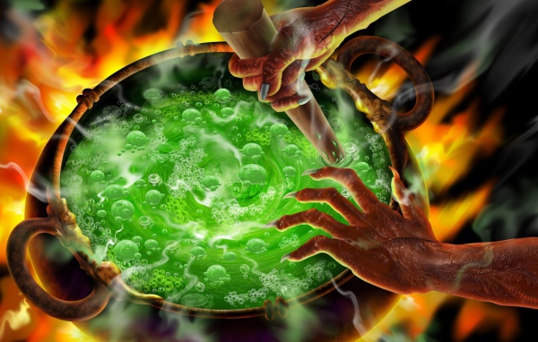 Бурлящий котел на Хэллоуин