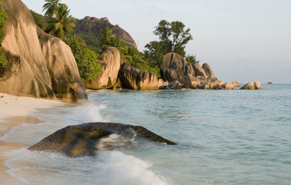 Пляж на берегу рая